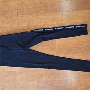 Girl Burberry black leggings size 12Y